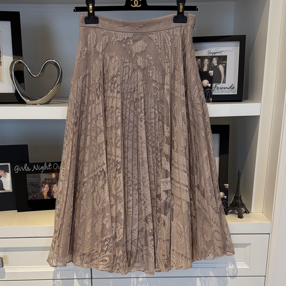 Marciano Lace Pleated Skirt